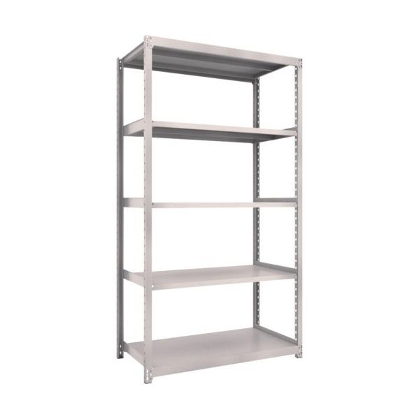 TRUSCO スチールラック M2型軽中量棚 1160X880XH2100 5段 単体 ネオグレー M2-7495 NG 1セット(1台)（直送品）