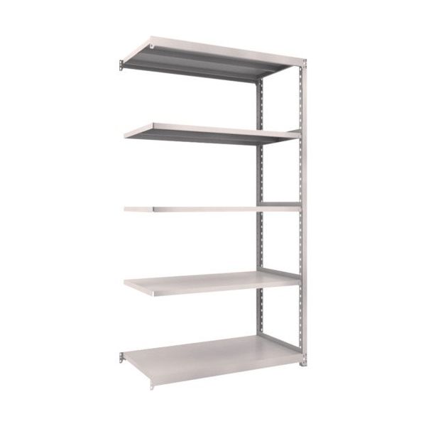 TRUSCO スチールラック M2型軽中量棚 1160X880XH2100 5段 連結 ネオグレー M2-7495B NG 1セット(1台)（直送品）