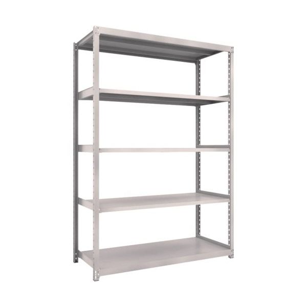 TRUSCO スチールラック M2型軽中量棚 1460X880XH2100 5段 単体 ネオグレー M2-7595 NG 1セット(1台)（直送品）