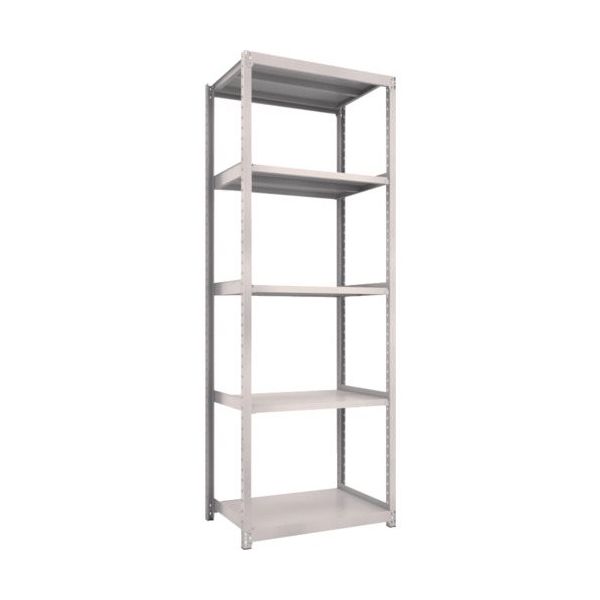 TRUSCO スチールラック M2型軽中量棚 860X880XH2400 5段 単体 ネオグレー M2-8395 NG 1セット(1台)（直送品）