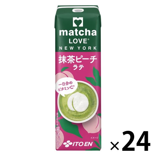 伊藤園 matcha LOVE（抹茶ラブ）NEW YORK 抹茶ピーチラテ 240ml
