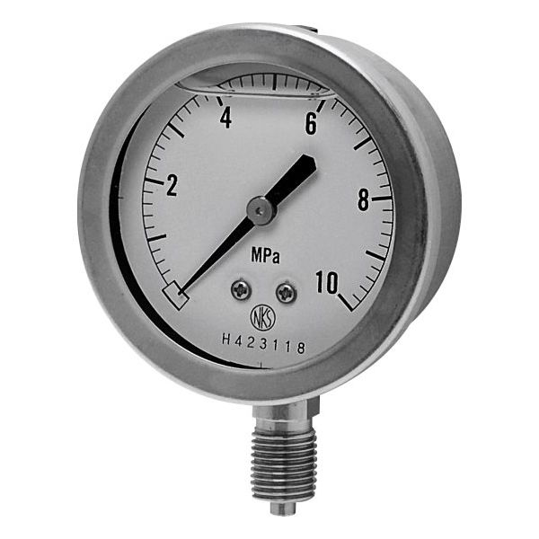 長野計器 圧力計 グリセリン入圧力計 GV GV42ー243/ー0.1ー0.4MPA 1P（直送品） 13,473円
