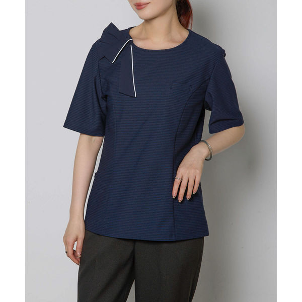 【お取り寄せ】ボンマックス プルオーバー ネイビー 13号 AD8813-8  ポロシャツ ボンマックス 事務服 ユニフォーム ボンマックス プルオーバー ネイビー 13号 AD8813 AD8813-8-13G