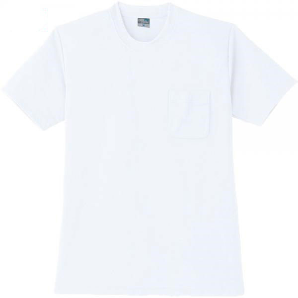 小倉屋 DRY半袖Tシャツ(P付) M ホワイト 9012-90-M 1枚（直送品