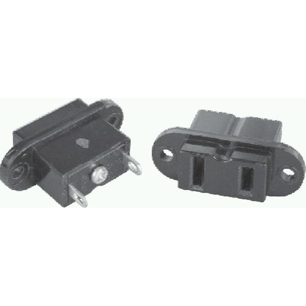 エコー電子 AC アウトレット(AC-1シリーズ) AC-1E-B 1個（直送品）