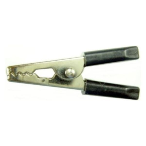 テイシン電機 ワニグチクリップ(小)黒 C-116-B 1個（直送品）