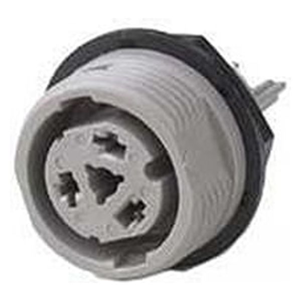 サトーパーツ 丸型コネクター レセプタクル(パネル取付タイプ)AC125V-5A 2極 CN-70-AJ-2P 1個（直送品）