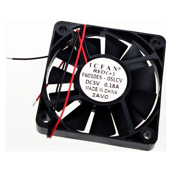 コアレスモータ DCファンモータ(5V、60mm角) F6010ES-05LCV 1個