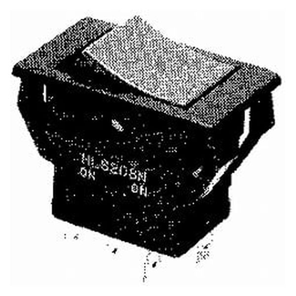 ニデックコンポーネンツ 小形ロッカースイッチ 2極 ON-ON はんだ端子+付属操作部 HLS208N12 1個（直送品）