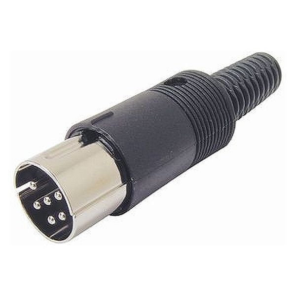 マル信無線電機 DINプラグ6P ケーブル挿入穴φ8 MP-016/8 1個（直送品）