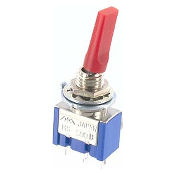 ミヤマ電器 トグルスイッチ 単極 ON-(ON) MS500BMF-R 1個（直送品）