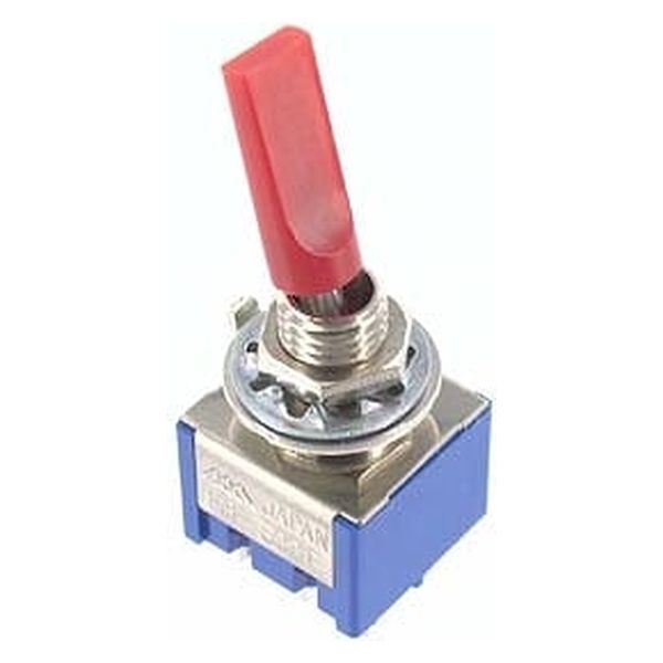 ミヤマ電器 トグルスイッチ 双極 ON-ON MS500FMF-R 1個（直送品）