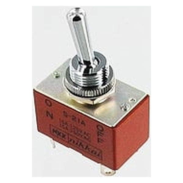 NKKスイッチズ 小形トグルスイッチ ON-OFF S-21A 1個（直送品）