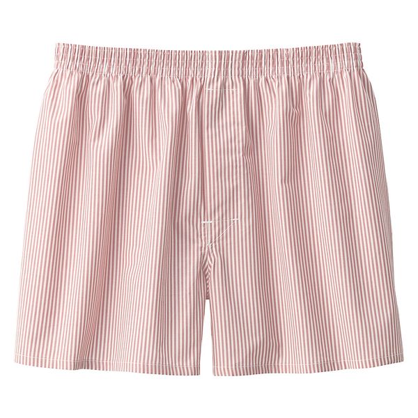 メンズ】無印良品 紳士 綿ブロード 前開き トランクス 紳士M 赤