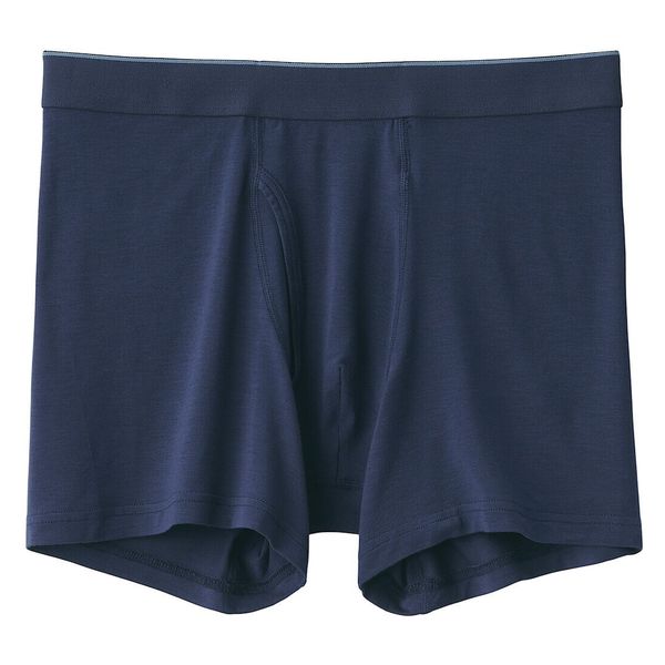 メンズ】無印良品 紳士 なめらか 前開きボクサーパンツ 紳士L