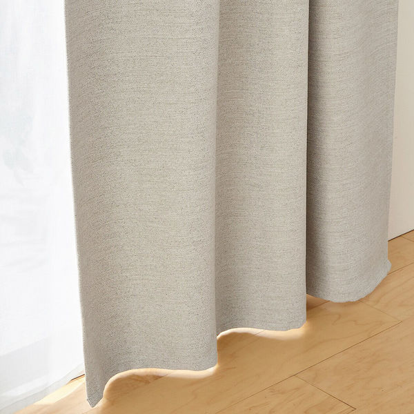 防炎・遮光性 二重織りノンプリーツカーテン 100×200cm ベージュ 無印良品 防炎 遮光性 二重織りノンプリーツカーテン 幅100