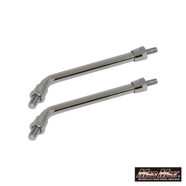 ウッチー メッキバーツ　２点セット バイク用 Z2タイプ 補修 交換用 ミドルミラーステー メッキ 10MM
