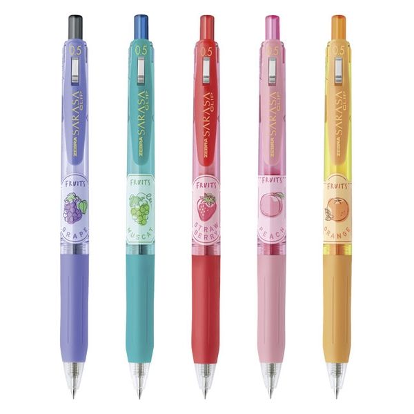 ゼブラ サラサクリップ 0.5mm 香りつき フルーツ 5色セット JJ29