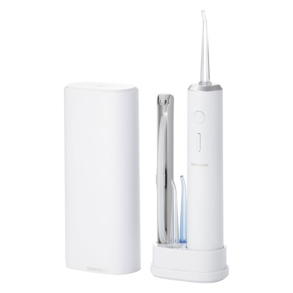 ジェットウォッシャー 口腔洗浄器 タンクレス 防水 IPX7 充電式 小型 軽量 白 HC-JF01WH エレコム 1個（直送品）