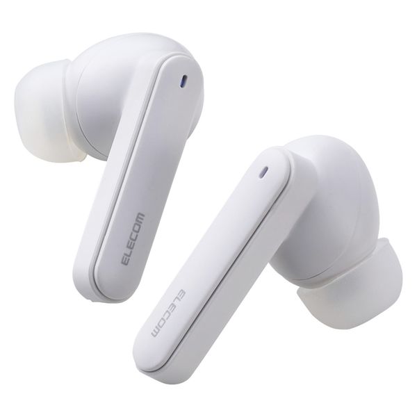 ワイヤレスイヤホン Bluetooth 無線 ノイズキャンセリング LDAC対応 ホワイト LBT-TWS18WH エレコム 1個（直送品）