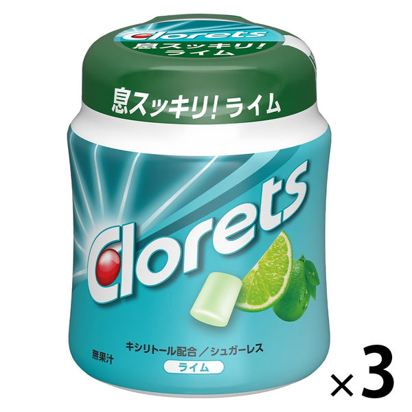 ガム ボトルガム クロレッツXP ライムボトル 3個 モンデリーズ