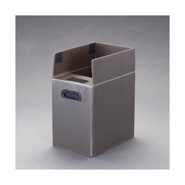 エスコ 333x238x325mm/A4 プラダンBOX(マジックテープ付