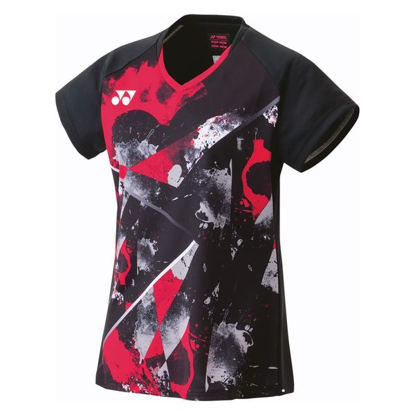 YONEX ゲームシャツレディース Lサイズ 黒/多色 YONEX(ヨネックス) テニス トップス ウィメンズゲームシャツ L