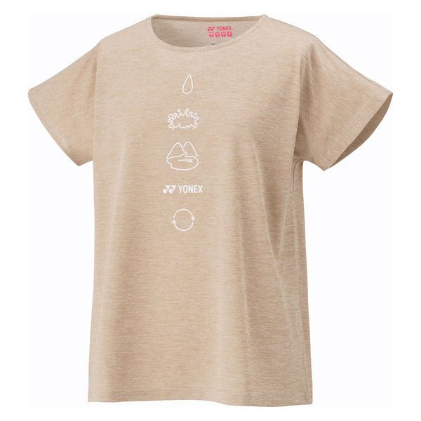 No.3877 ヨネックス ウォームアップ シャツ サンド ベージュ O