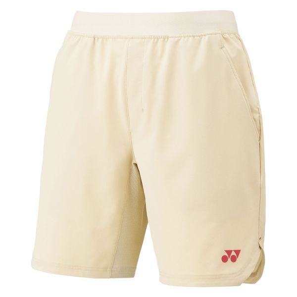 15194 YONEX ヨネックス アイスベージュ　L Yonex Tournament Short - Ice Beige | Midwest Racquet Sports