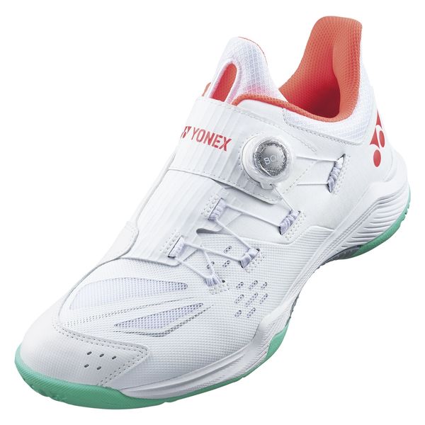 YONEX バドミントンシューズ ホワイト/レッド24.5センチ - メルカリ