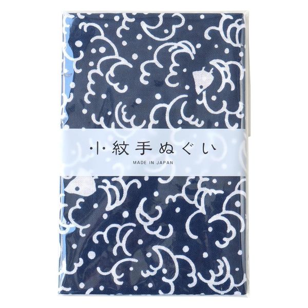 日本紐釦貿易 小紋手ぬぐい 33cmx90cm ちどり MYM33214 1セット(10枚)（直送品）