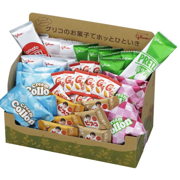 ワゴンセール】江崎グリコ ティータイムセット 1箱（約70袋入