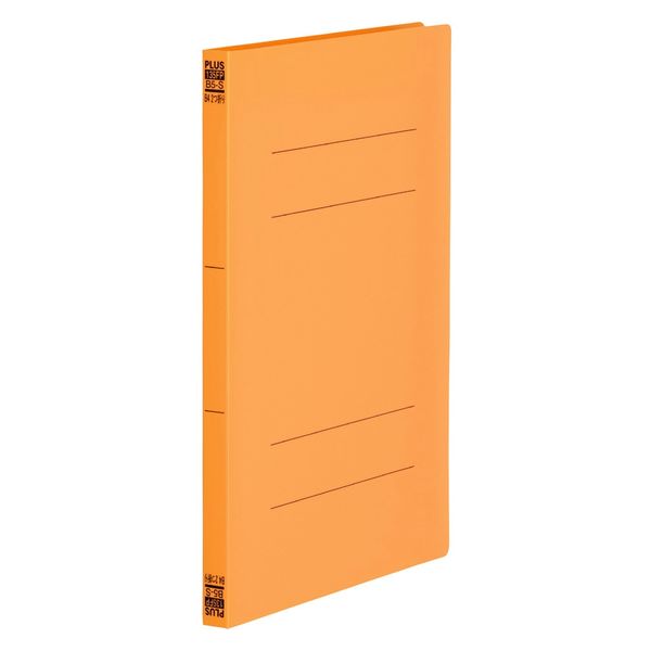 プラス フラットファイル PP製 B5 (B4二つ折り) オレンジ NO.135FP 98380 1冊（直送品）
