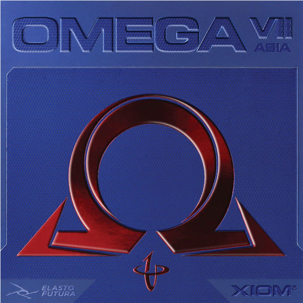OMEGA - 卓球ラバー　XIOM OMEGA VII ASIA MAX ブラック　2枚セット XIOM(エクシオン) 卓球 ラバー オメガ VII アジア MAX ブラック