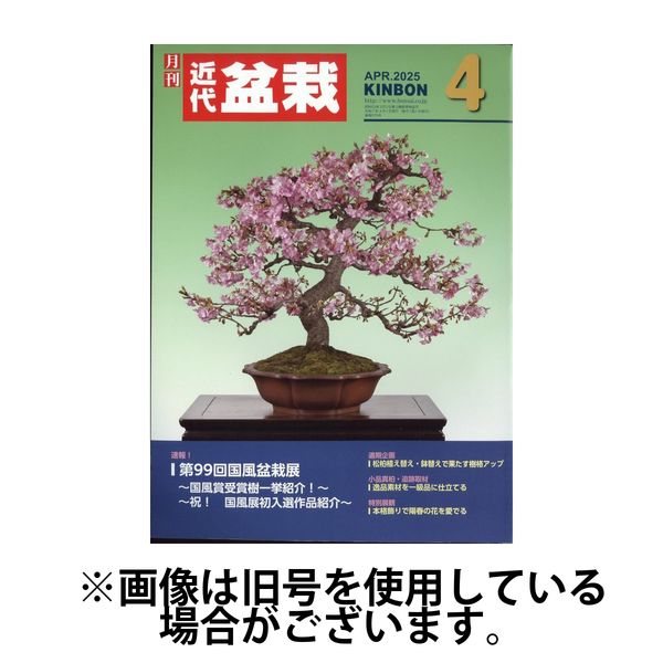 月刊 近代盆栽 2025/07/04発売号から1年(12冊)(雑誌)（直送品）