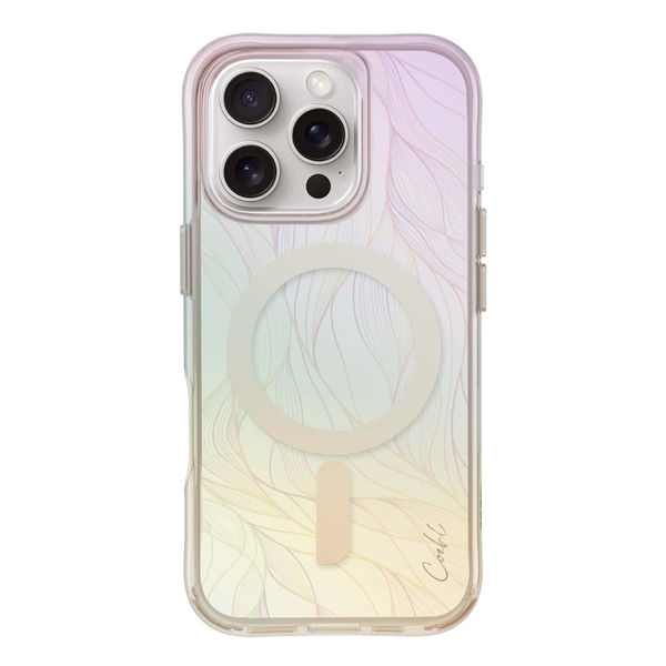 スマホケース　16pro sg iPhone 16 Proケース CAGED D GLOSSYバンパー シルバー