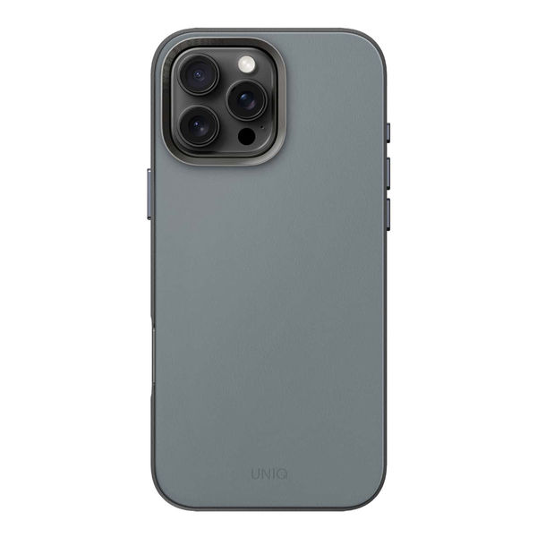 MSソリューションズ Uniq iPhone16ProMax PUレザーケース ブルー