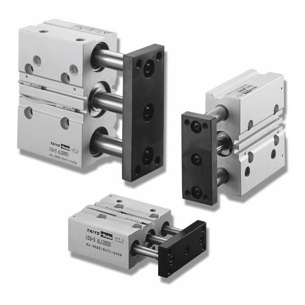 TAIYO 空気圧シリンダ(省スペース形) 薄型ガイド付シリンダ 10Gー3 10Gー3AL25N30ーGD2 1P(直送品)