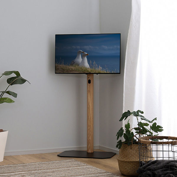 北欧インテリア 八角テレビスタンドロータイプ専用　ハードディスクホルダーセット【Vihrea -ヴィフレア-】[L][03]