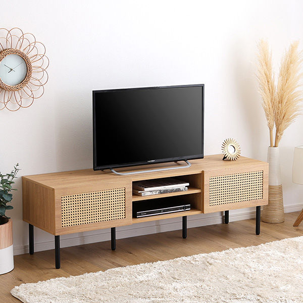 バリ家具　オーダーメイドテレビ台　テーブル 幅230・奥行54 高さ45】サウンドバー対応オーダーメイドテレビ