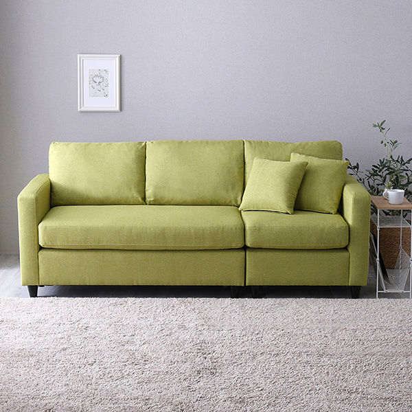 【送料込み】南国風オリーブグリーン ウィッカーソファ 送料込み】南国風オリーブグリーン ウィッカーソファ 後藤家具