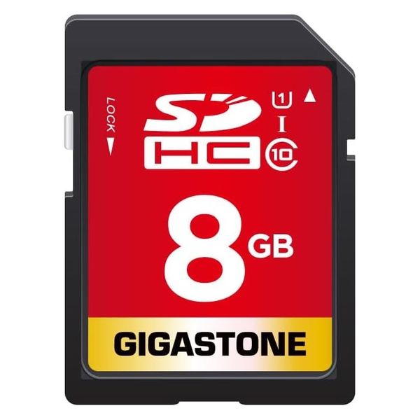 GIGASTONE SDHCカード 8GB Class10 UHSーI U1 GJSXR-8GV1 1枚