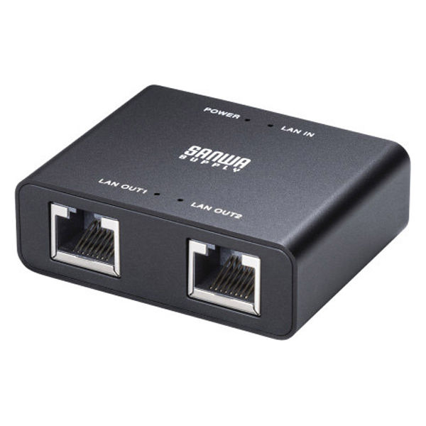 サンワサプライ  スイッチングハブ（USB Type-C給電・3ポート） LAN-GIGAC302BK（直送品）