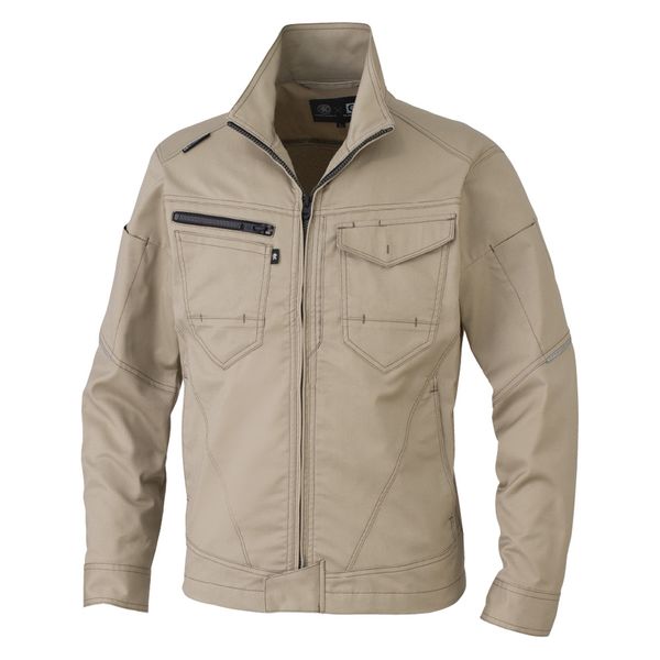コーコス信岡 ストレッチ長袖ブルゾン 3L キャメル AG-3081 1着（直送品）