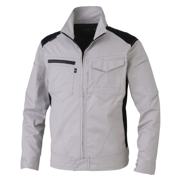 コーコス信岡 ストレッチ長袖ブルゾン 3L シルバー AG-3081 1着（直送品）