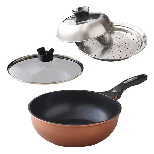 Hestan ステンレススチール マスターパン　２４㎝　スチーマー付き Hestan ステンレススチール マスターパン 24㎝ スチーマー付き