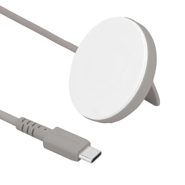 MOTTERU Qi2対応 マグネット式ワイヤレス充電器 スタンド付き2年