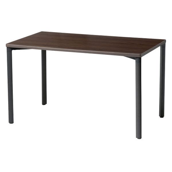 サンワサプライ eテーブル 受注生産品 幅1200×奥行700mm 濃い木目×ブラック MEF-12070M 1台（直送品）