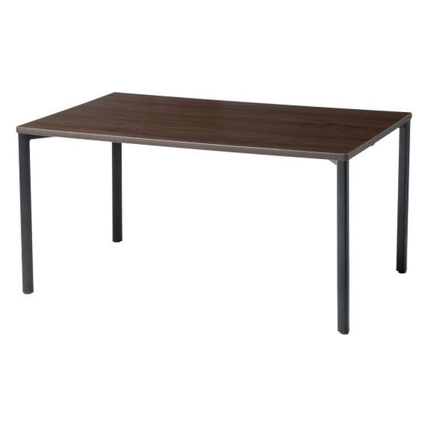 サンワサプライ eテーブル 受注生産品 幅1400×奥行900mm 濃い木目×ブラック MEF-14090M 1台（直送品）