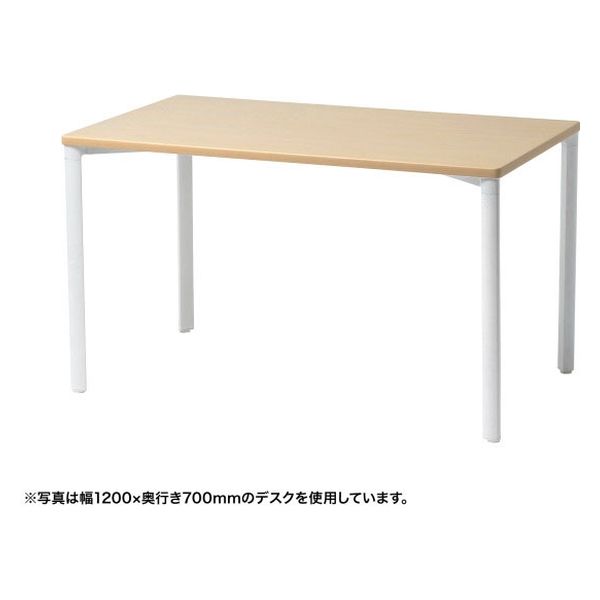 サンワサプライ eテーブル 受注生産品 幅1600×奥行800mm 薄い木目×ホワイト MEF-16080LM 1台（直送品）
